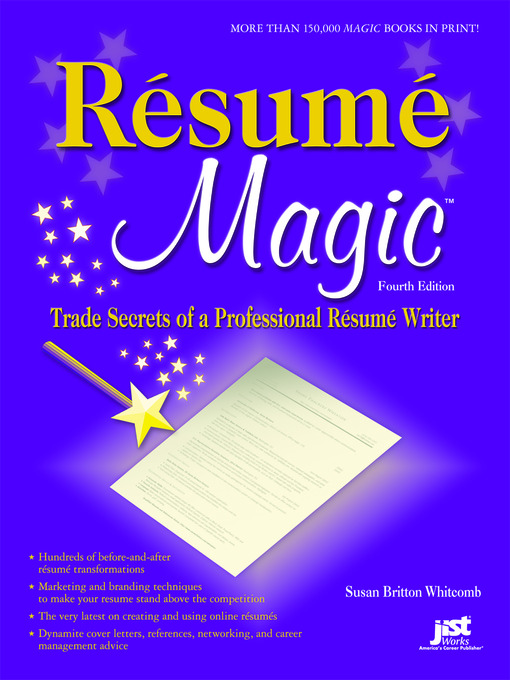 Title details for Résumé Magic by Susan Britton Whitcomb - Wait list